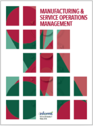 Manufacturing & Service Operations Management cover